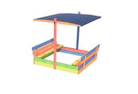 Piaskownica drewniana zamykana z daszkiem 120 x120