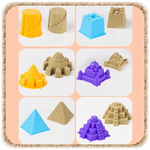 PIASEK KINETYCZNY POJAZDY BUDOWLANE DUŻY ZESTAW XXL DLA DZIECI PIASKOWNICA na Arena.pl