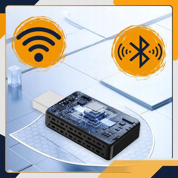 MINI ADAPTER ANDROID AUTO BEZPRZEWODOWY CARPLAY WIFI BLUETOOTH + USB C zdjęcie 7