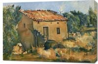 Obraz 90x60cm Abandoned House, Paul Cezanne Vintage do Salonu