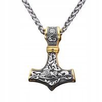NASZYJNIK MŁOT THORA Valknut NORDIC Wikingów 305