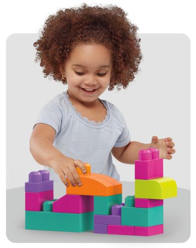MEGA BLOKS Duża torba 80 elementów Różowa na Arena.pl