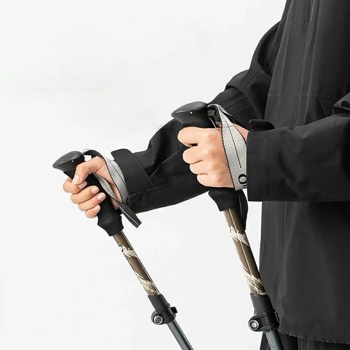 Kijki trekkingowe Qunature nordic walking aluminiowe 110 - 130 cm - brązowe na Arena.pl