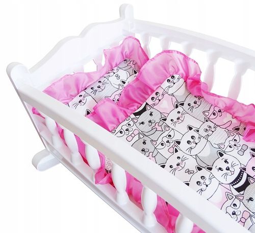 DUŻA KOŁYSKA DLA LALKI LALEK ŁÓŻECZKO + POŚCIEL PL na Arena.pl