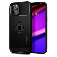 2 x Spigen Etui Rugged Armor Do iPhone 12/12 Pro Czarne Matte TPU