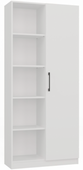 Nowoczesny Regał 1 Drzwi 80 cm Biały REDDY TS - 4 Kolory