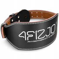 PAS KULTURYSTYCZNY SKÓRZANY DO TRENINGU SIŁOWEGO STABILIZATOR KRĘGOSŁUPA L