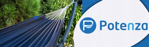 POTENZA Stelaż GRANDE + Hamak ROMA XL Black kokon na Arena.pl