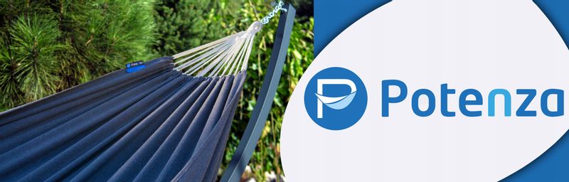 POTENZA Stelaż GRANDE + Hamak ROMA XL Black kokon zdjęcie 8