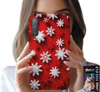 ETUI DO SAMSUNG A7 2018 - PŁATKI ŚNIEGU, ŚNIEG, GWIAZDKI, ŚWIĘTA