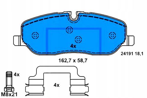 KLOCKI HAM PRZOD LANDROVER DISCOVERY 04 ATE na Arena.pl