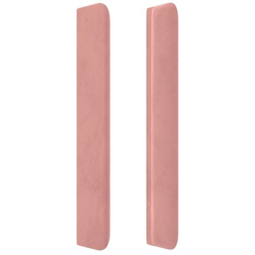 Zagłówek uszak, różowy, 163x16x118/128 cm, aksamit na Arena.pl