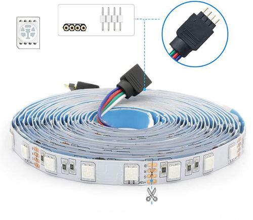 Taśma LED RGB 5m Rolka 12V Listwa Pasek Kolorowa 50W 4000lm IP20 Mocna na Arena.pl
