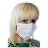 Biała maseczka bawełniana maska na twarz