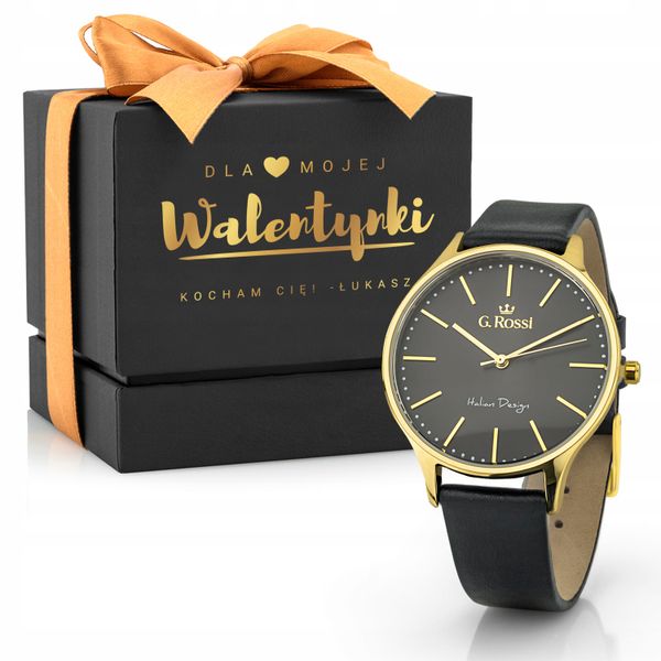 ZEGAREK damski G. ROSSI PUDEŁKO GRAWER WALENTYNKI zdjęcie 1