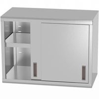 Szafka wisząca gastronomiczna z drzwiami suwanymi nierdzewna spawana 80x40x60 cm - Hendi 814178