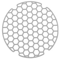 Mata kratka do zlewu miękka okrągła szary jasny