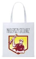 Dla Stolarza Na Prezent Torba Eco Biała Shopper Z Nadrukiem Ze Zdjęciem