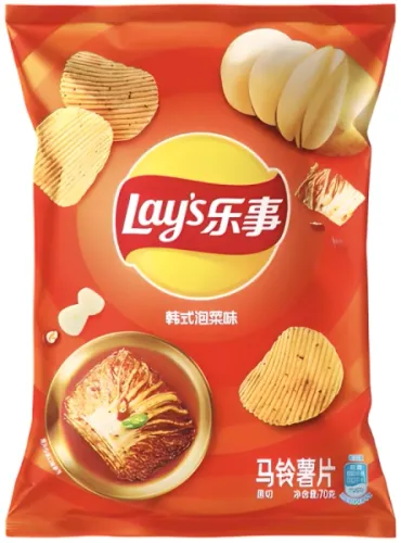 Chipsy ziemniaczane Korean Kimchi Flavor o smaku pikantego kimchi 70g - Lay's na Arena.pl