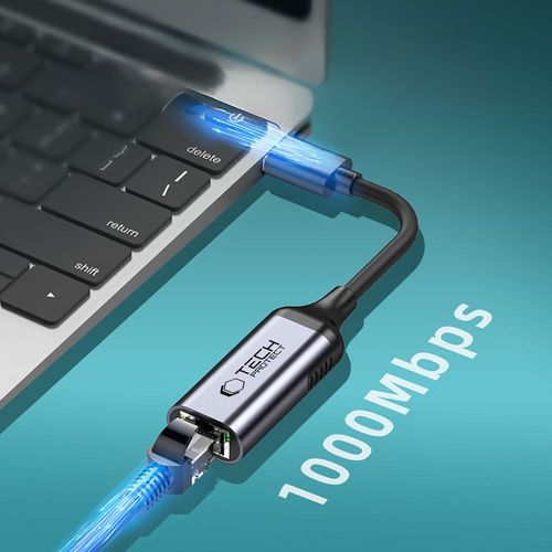 tech-protect ultraboost adapter type-c to ethernet rj45 1000mbps black na Arena.pl