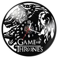 Zegar ścienny z płyty winylowej Gra o Tron 1245.14