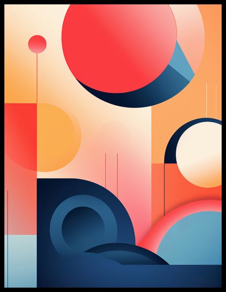 Plakat 50x65cm Geometryczne Marzenia zdjęcie 2