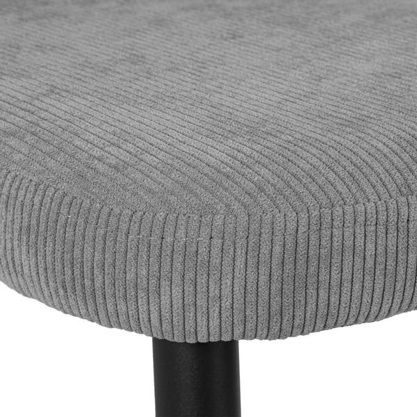 Krzesło Krosby Sztruks grafitowe zdjęcie 8