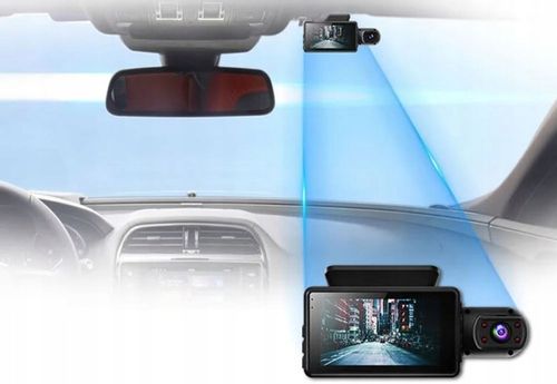 WIDEOREJESTRATOR KAMERA SAMOCHODOWA REJESTRATOR JAZDY HD DWA OBIEKTYWY na Arena.pl