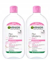 Płyn Micelarny Do Demakijażu 3W1 Garnier Skin Naturals Zestaw 2x 700ml