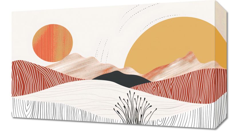 Obraz 50x30cm Roztańczone Słońce zdjęcie 1