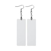 Kolczyki z MDF-u do sublimacji - prostokąt