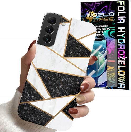ETUI CASE DO SAMSUNG S22 - MARMUREK GEOMETRIA WZORY DLA KOBIET + FOLIA na Arena.pl