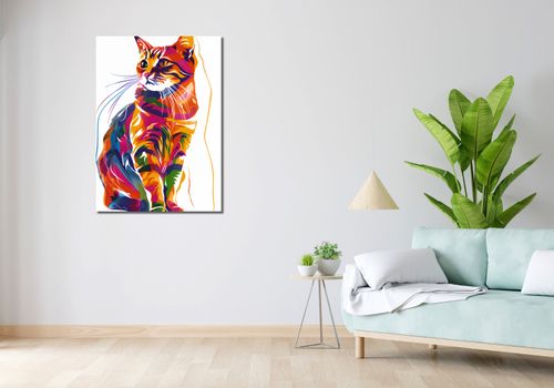 Obraz 70x100cm Nasycony Kot na Arena.pl