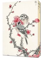 Obraz 40x60cm Pine Bunting, Kashu Japoński Vintage do Salonu