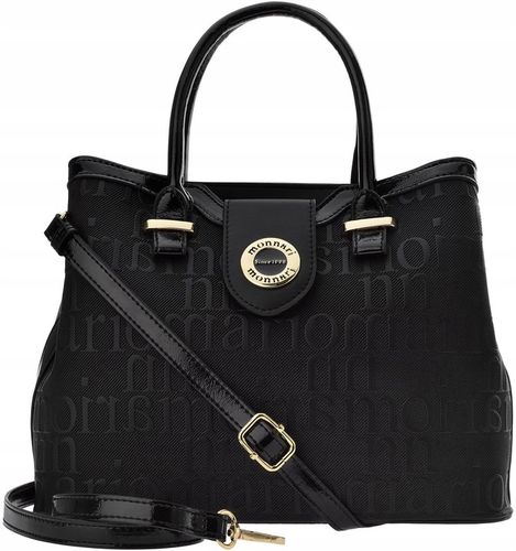 Torebka Damska Czarna Na Ramię Do Ręki Klasyczna Kuferek Prezent Dla Kobiet na Arena.pl