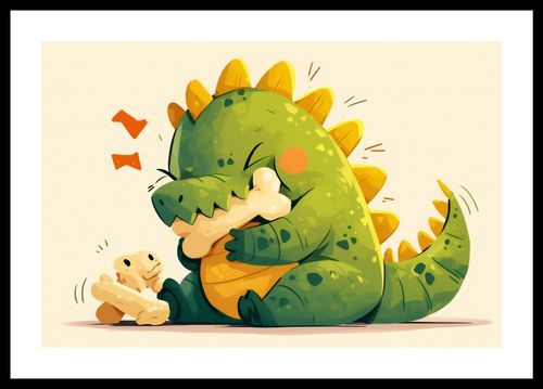 Plakat 45x30cm Uroczy Dinozaur na Arena.pl