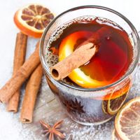 FOTOTAPETA kuchenna do kuchni HERBATA CYTRYNA ZIMA