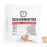 Poduszka Dla Zegarmistrza Stawka Godzinowa Z Nadrukiem Ze Zdjęciem