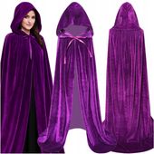 PELERYNA CZAROWNICY CZARODZIEJA DŁUGA PRZEBRANIE STRÓJ HALLOWEEN