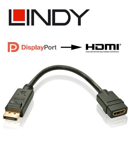 Konwerter DisplayPort - HDMI Lindy 41005 na Arena.pl