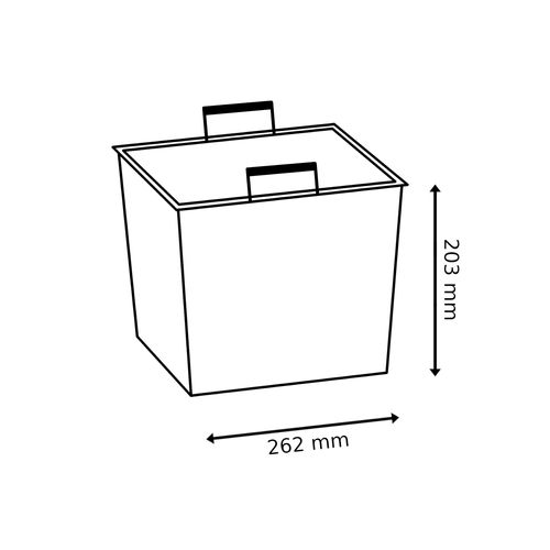 Doniczka kwadratowa wkład rattan 26,2x26,2x26,6 cm biały na Arena.pl
