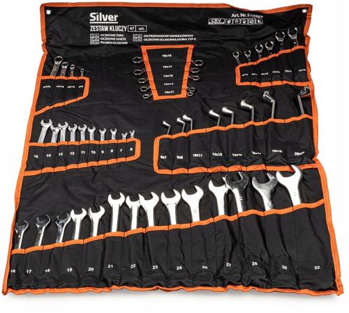 KLUCZE PŁASKO OCZKOWE 6-32 TORX ZESTAW NA PŁACHCIE PŁACHTA 47 ELEMENTY na Arena.pl