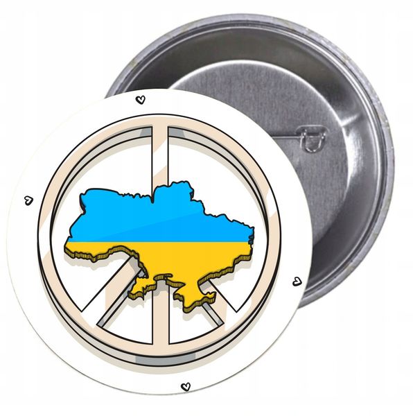 Przypinki buttony SOLIDARNOŚĆ Z UKRAINĄ TANIO zdjęcie 1