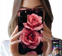 ETUI DO SAMSUNG GALAXY S20 PLUS - PIĘKNE RÓŻOWE RÓŻE, KWIECISTE WZORY, CASE