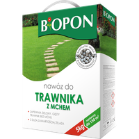 BOPON Nawóz do trawnika z mchem 5kg - Zwalcza mech, gęsta i zielona trawa