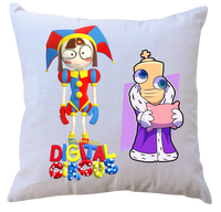 Poduszka z wkładem The Amazing Digital Circus - Niesamowity cyfrowy cyrk