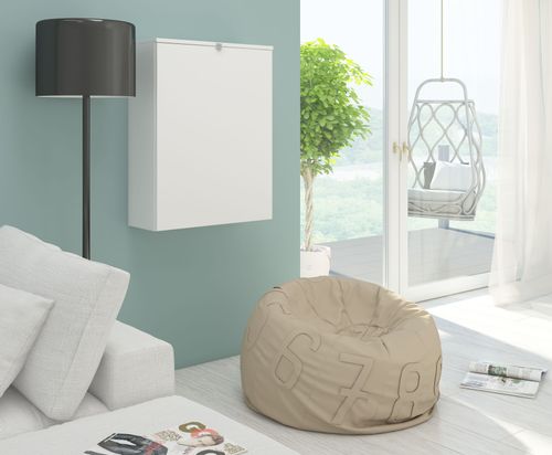 Biurko składane wiszące ścienne Hide biały mat na Arena.pl