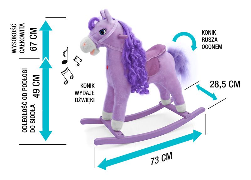 MILLY MALLY Koń PRINCESS Violet zdjęcie 2