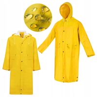 Płaszcz PRZECIWDESZCZOWY SZTORMIAK żółty roboczy z KAPTUREM Uniwersalny XL