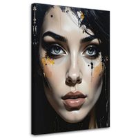 Obraz na płótnie do salonu sypialni loftu hotelu, Portret kobiety